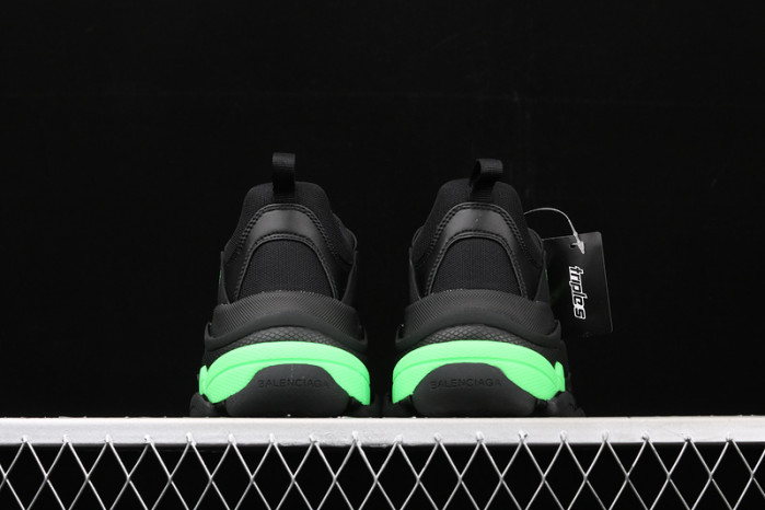 bl triple s trainers black green sneakers a111316