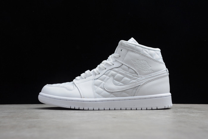air jordan 1 mid white quilted db6078-100