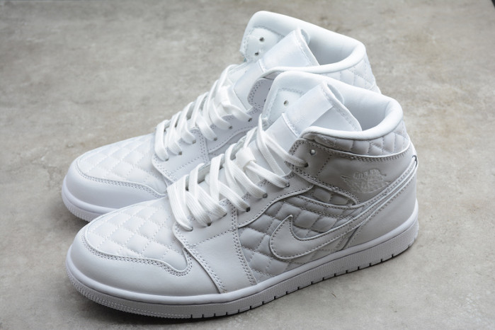 air jordan 1 mid white quilted db6078-100