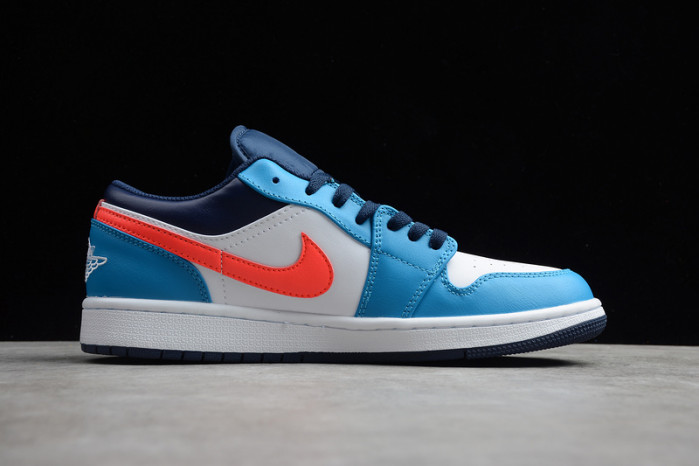 nike air jordan 1 low game time gs blue orbit cv4892-100