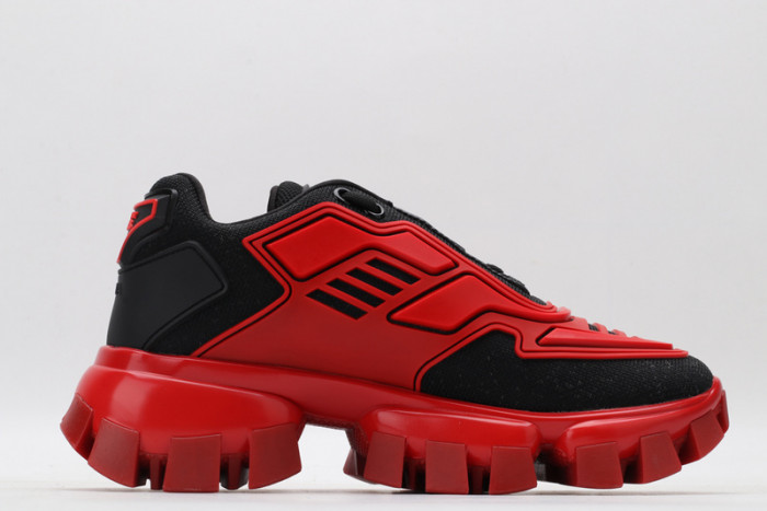 PRAD RED BLACK SNEAKERS