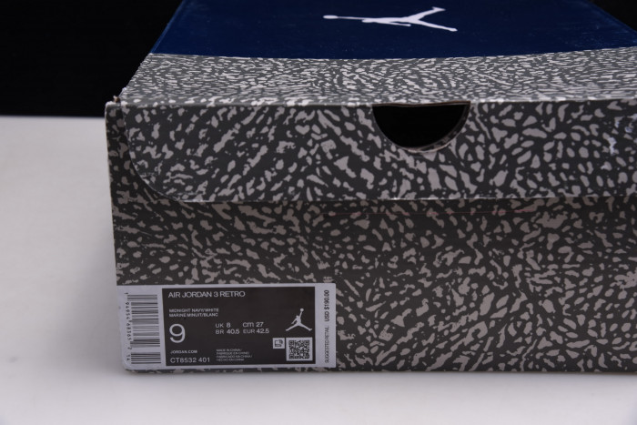 air jordan 3 “midnight navy” ct8532-401
