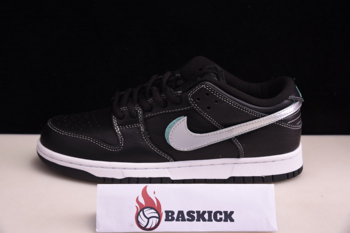nike sb dunk low Di*m*nd s*pply co black Di*m*nd bv1310-001