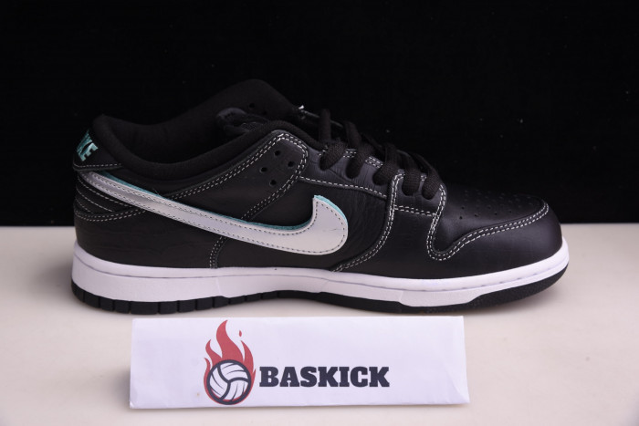 nike sb dunk low Di*m*nd s*pply co black Di*m*nd bv1310-001