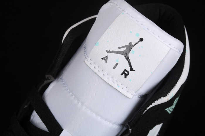 air jordan 1 mid white black teal tint bq6931-103