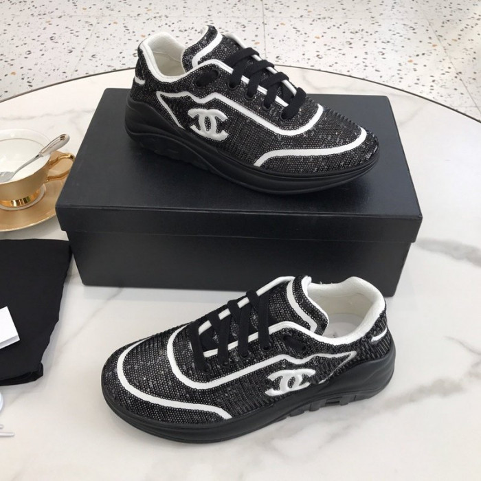 CHNEL LOW TOP TRAINER SNEAKERS