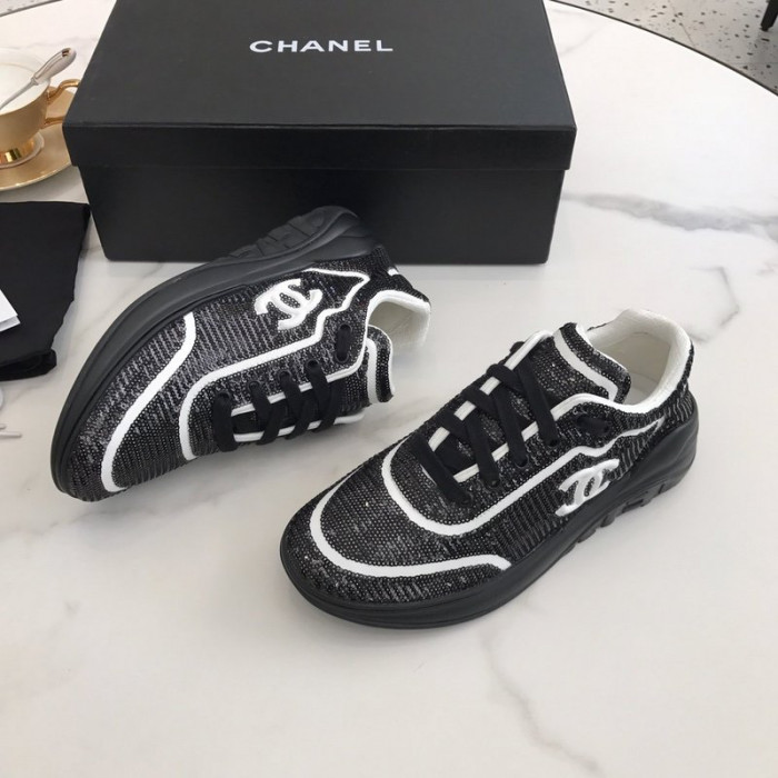 CHNEL LOW TOP TRAINER SNEAKERS