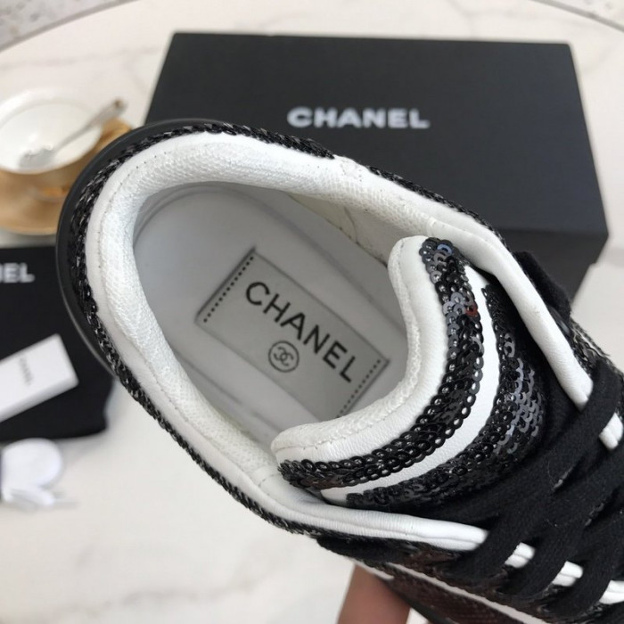 CHNEL LOW TOP TRAINER SNEAKERS