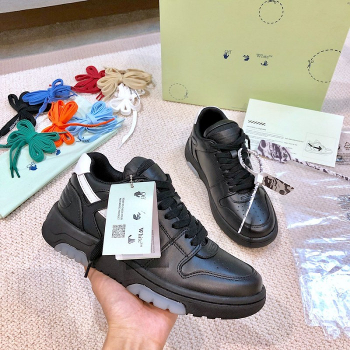 ofw out of office low-top leather sneakers 22101001