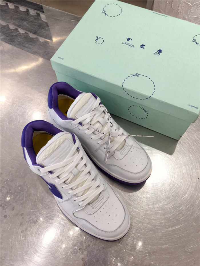 ofw out of office low-top leather sneakers