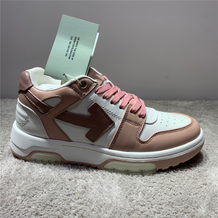 ofw out of office low-top leather sneakers