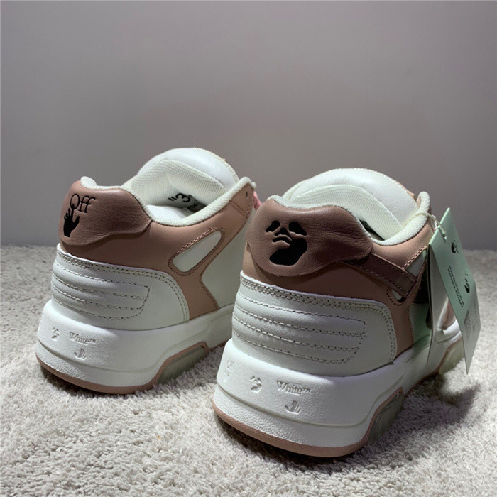 ofw out of office low-top leather sneakers