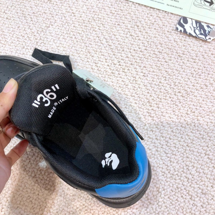 ofw out of office low-top leather sneakers