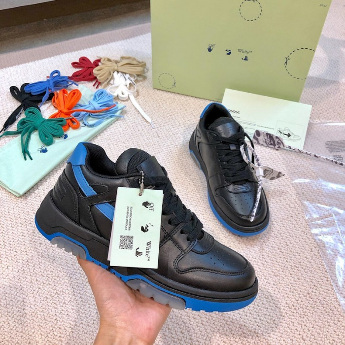 ofw out of office low-top leather sneakers