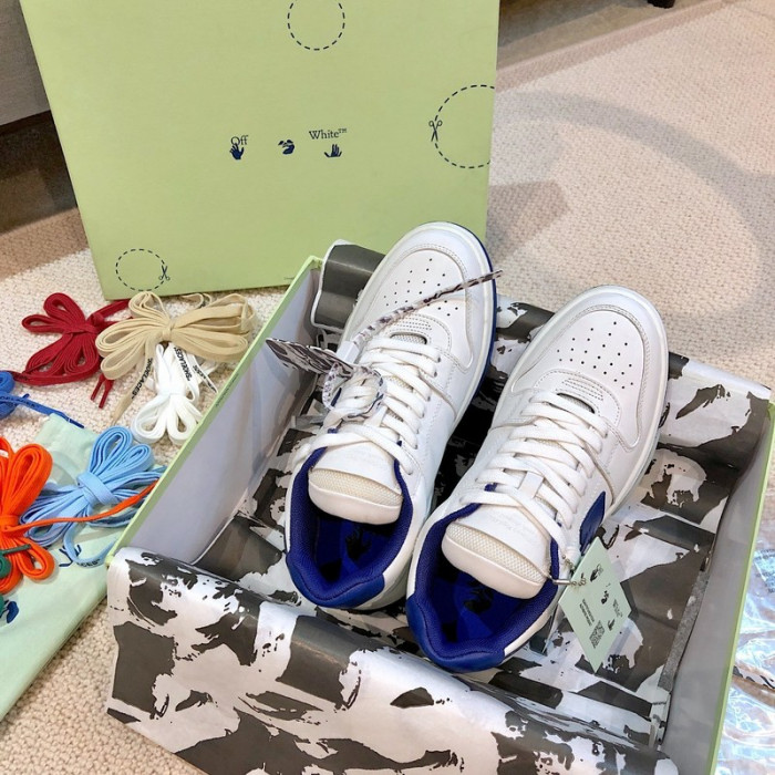 ofw out of office low-top leather sneakers