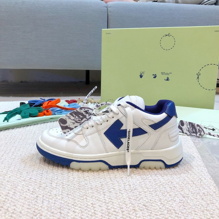 ofw out of office low-top leather sneakers