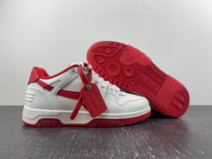 ofw out of office low-top leather sneakers 23061002