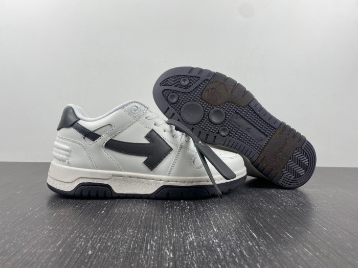 ofw out of office low-top leather sneakers