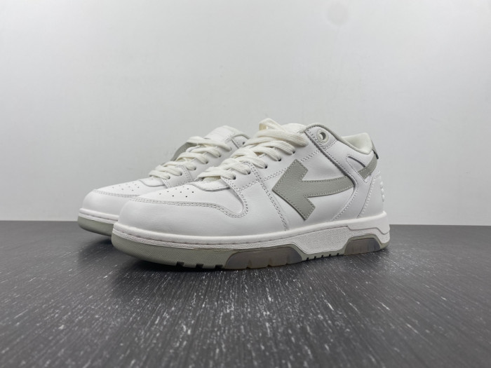 ofw out of office low-top leather sneakers