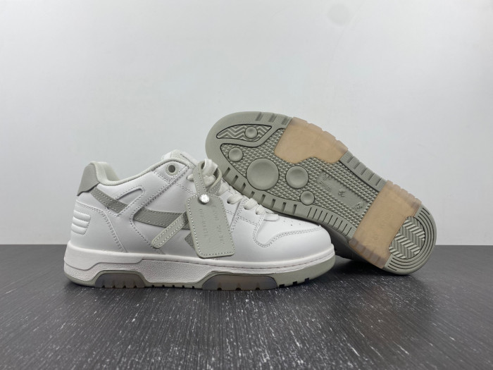 ofw out of office low-top leather sneakers