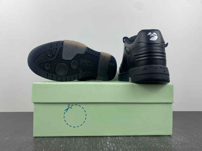 ofw out of office low-top leather sneakers