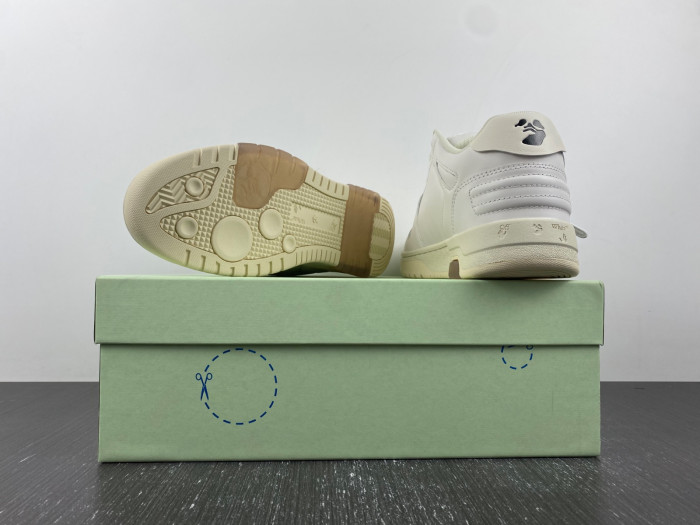 ofw out of office low-top leather sneakers