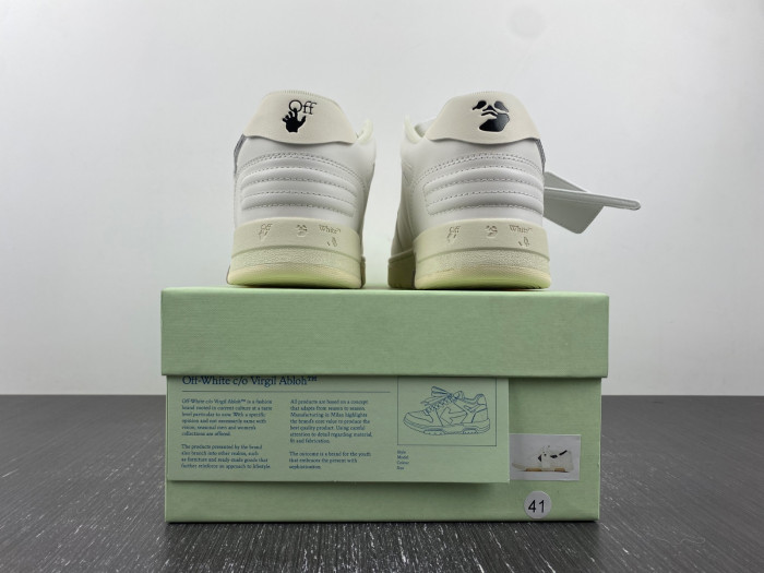 ofw out of office low-top leather sneakers