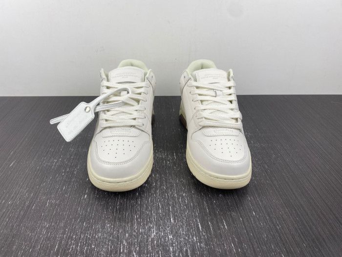 ofw out of office low-top leather sneakers