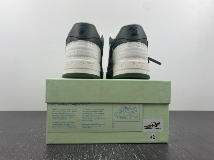 ofw out of office low-top leather sneakers