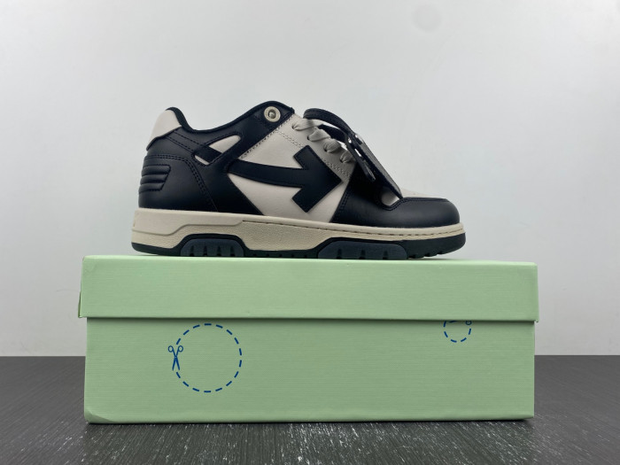 ofw out of office low-top leather sneakers