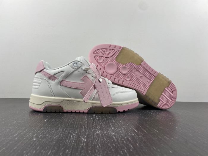 ofw out of office low-top leather sneakers