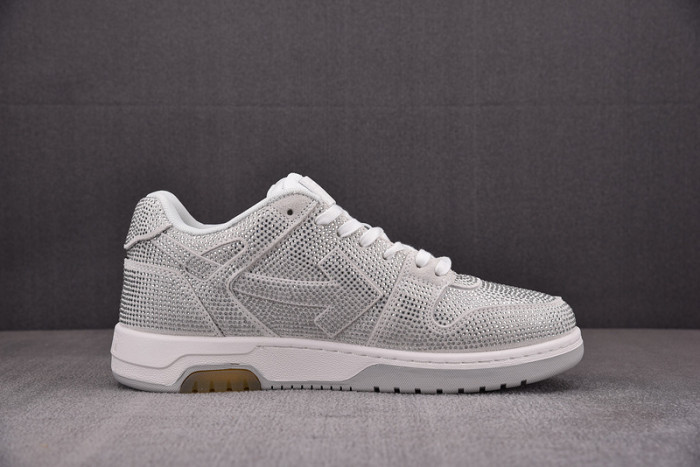 ofw out of office low-top leather sneakers