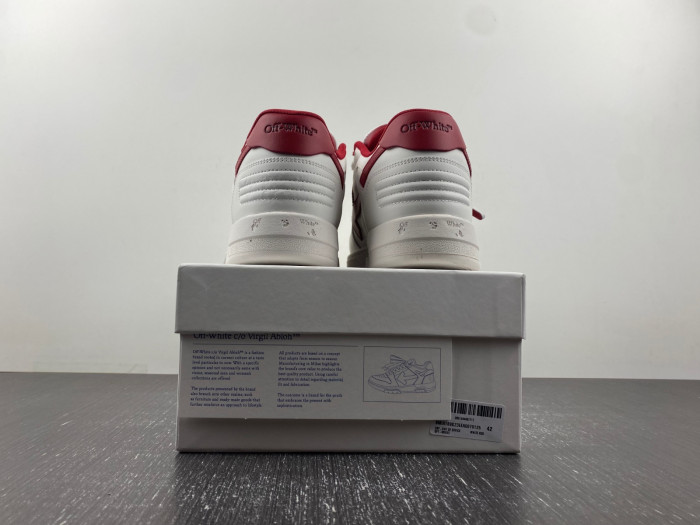 ofw out of office low-top leather sneakers