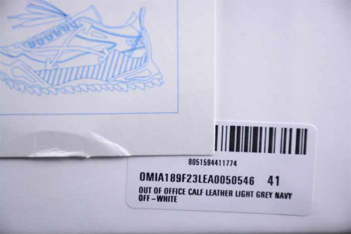 ofw out of office low-top leather sneakers