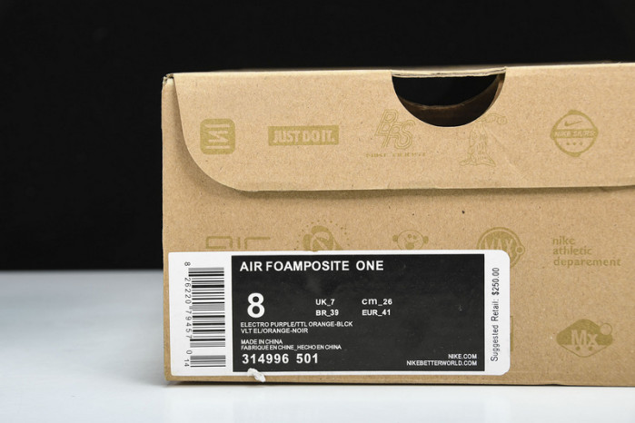 nike air foamposite one phoenix suns 314996-501