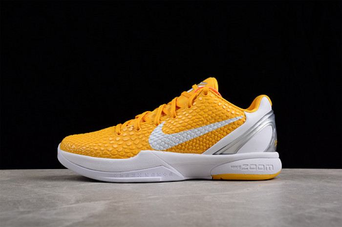 nike zoom kobe vi tb yellow sneaker 454142-700