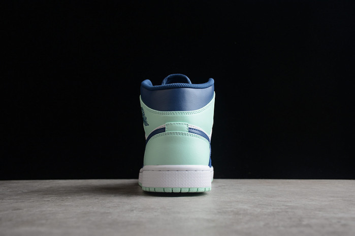 air jordan 1 mid "blue mint" 554724-413