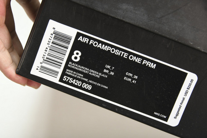 nike air foamposite one abalone 575420-009