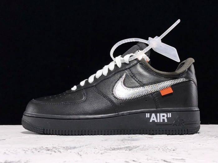 ofw x moma x nike air force 1 07 low black - av5210-001