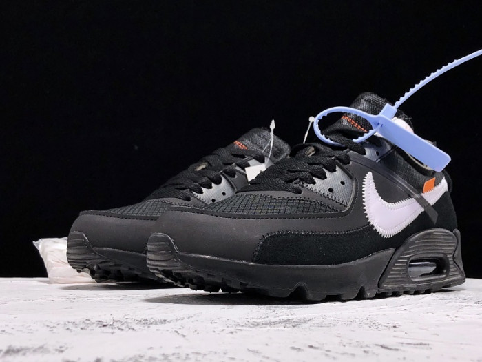 ofw nike air max 90 black cone white - aa7293-001