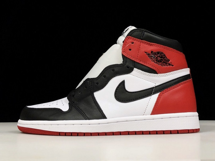 air jordan 1 high og “black toe” white/ black-varsity red mens 555088-125