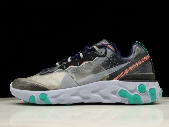 nike react element 87 black neptune green aq1090-005