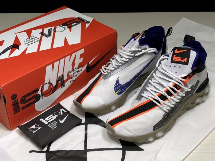 nike ispa react low summit white ar8555-100