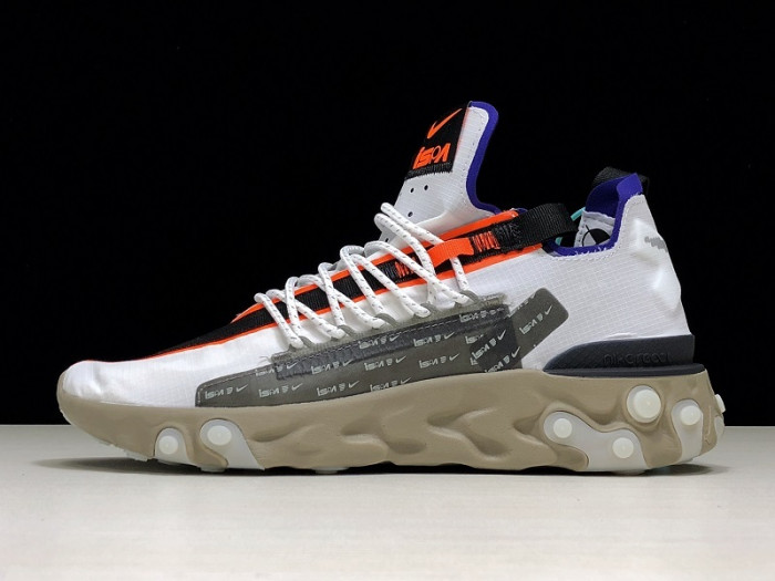 nike ispa react low summit white ar8555-100