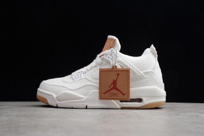 levi''s x air jordan 4 ''white'' ao2571-100