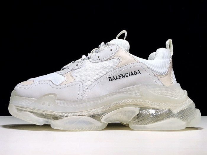bl triple s ''clear sole'' trainer white h903p053