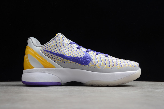 kobe vi white/purple/yellow cw2190-105