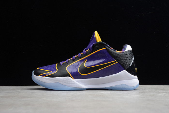 kobe 5 protro lakers court purple/black-university gold cd4991-500