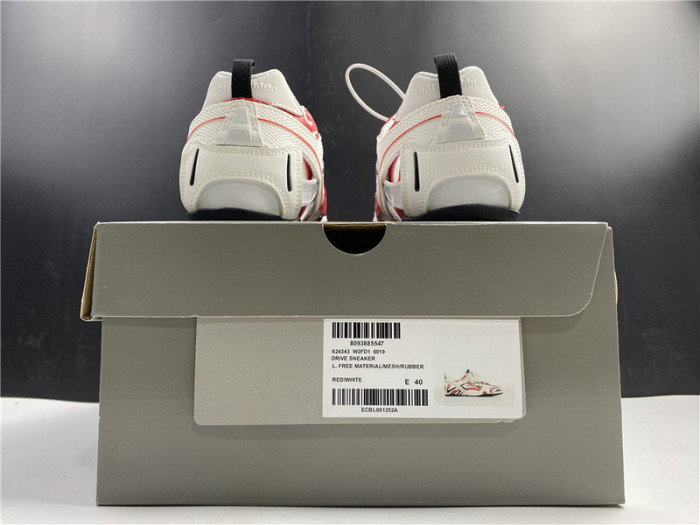 bl drive sneaker white red a111704