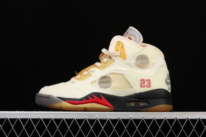 ofw x air jordan 5 “sail” dh8565-100